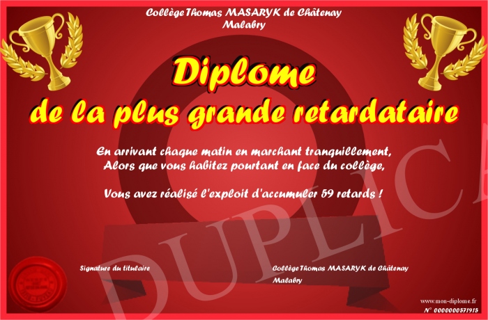 diplome 20 ans anniversaire a imprimer